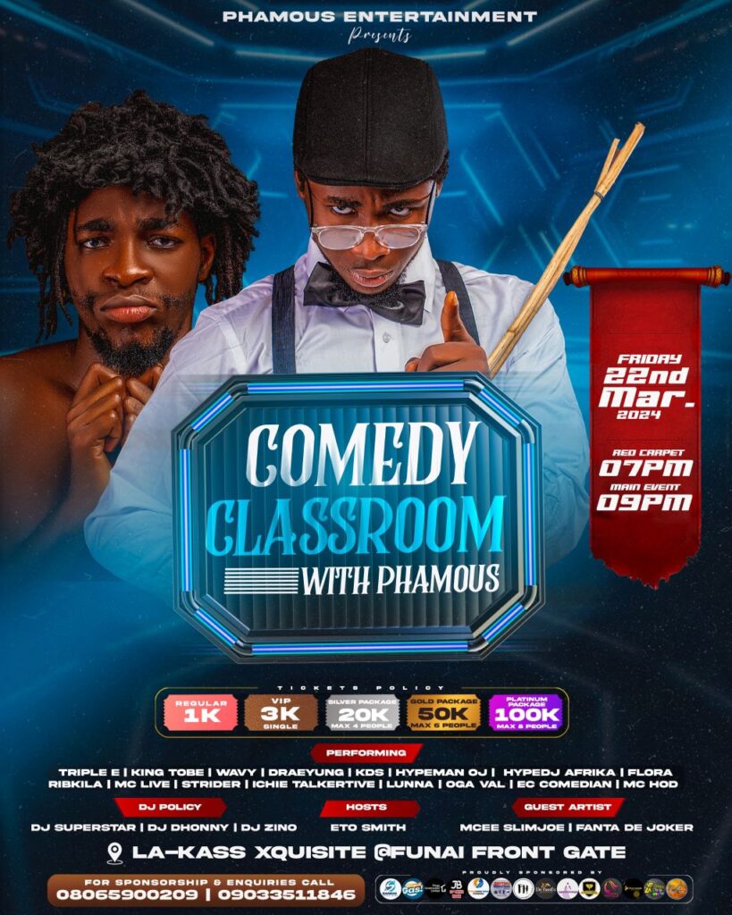 Comedy classroom with Phamous