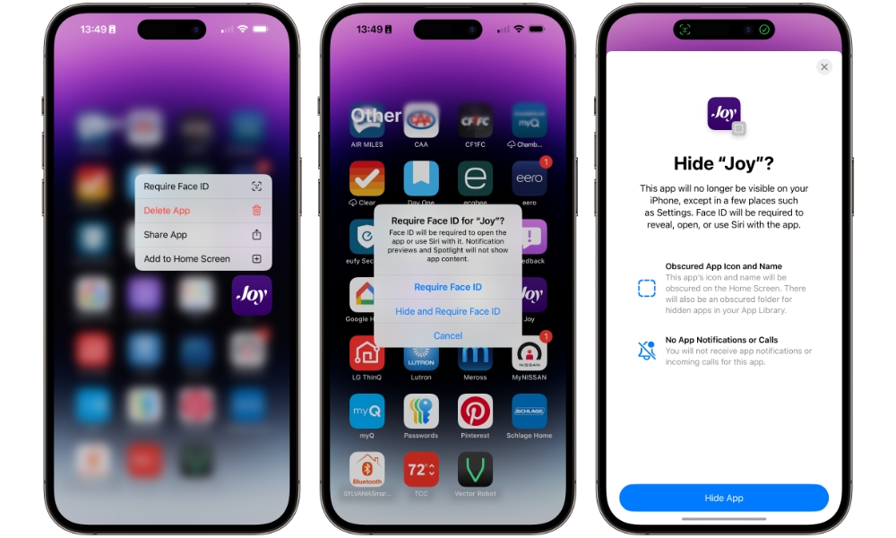 How to lock an app with Face ID on iPhone using iOS 18