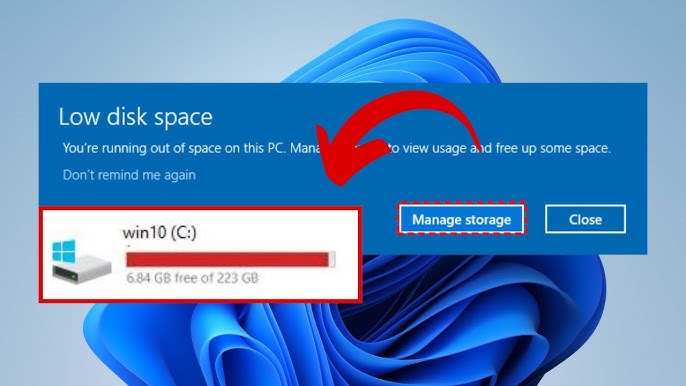 How to free up space on a Windows PC